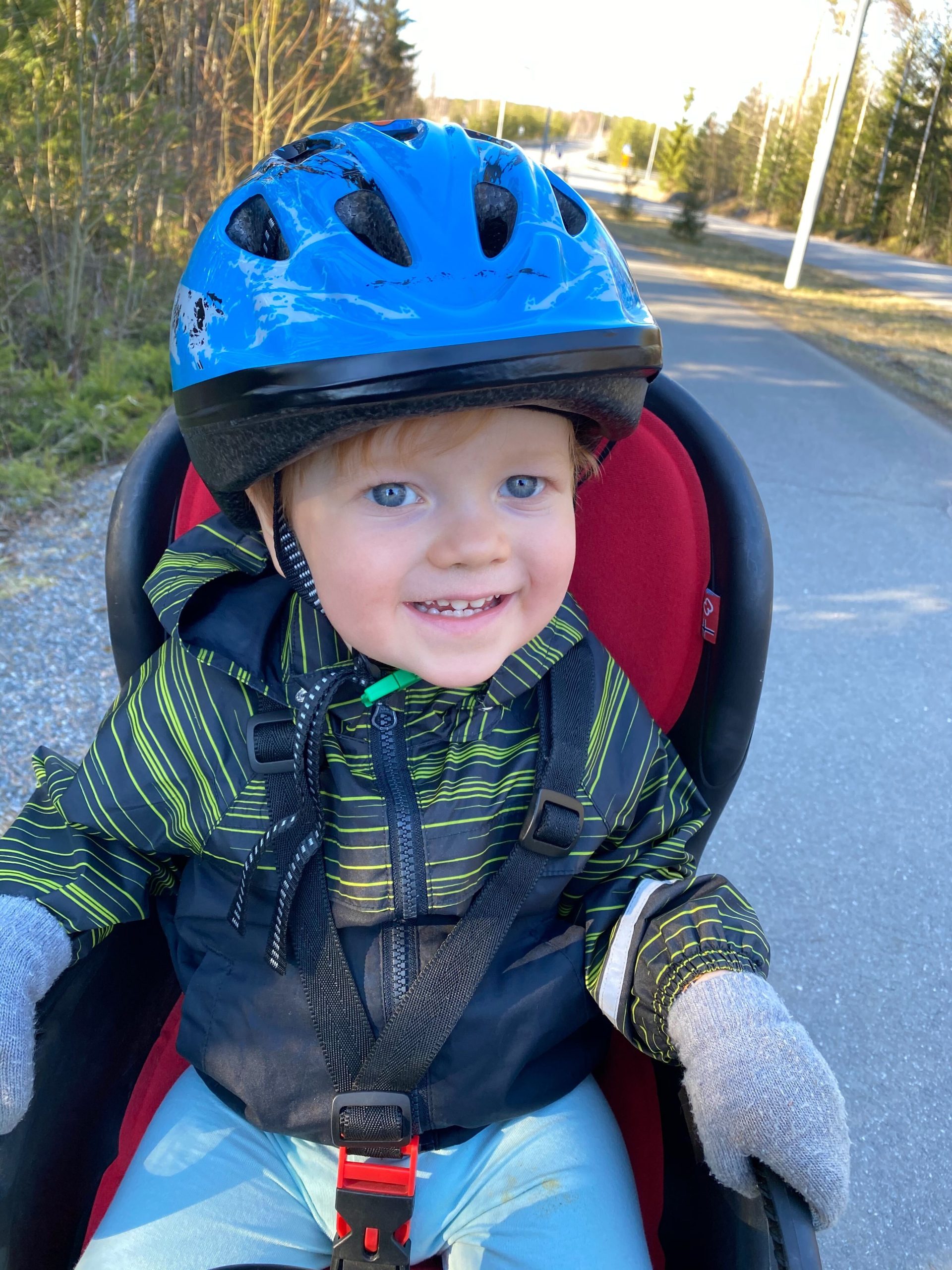 Kid on a bikeride