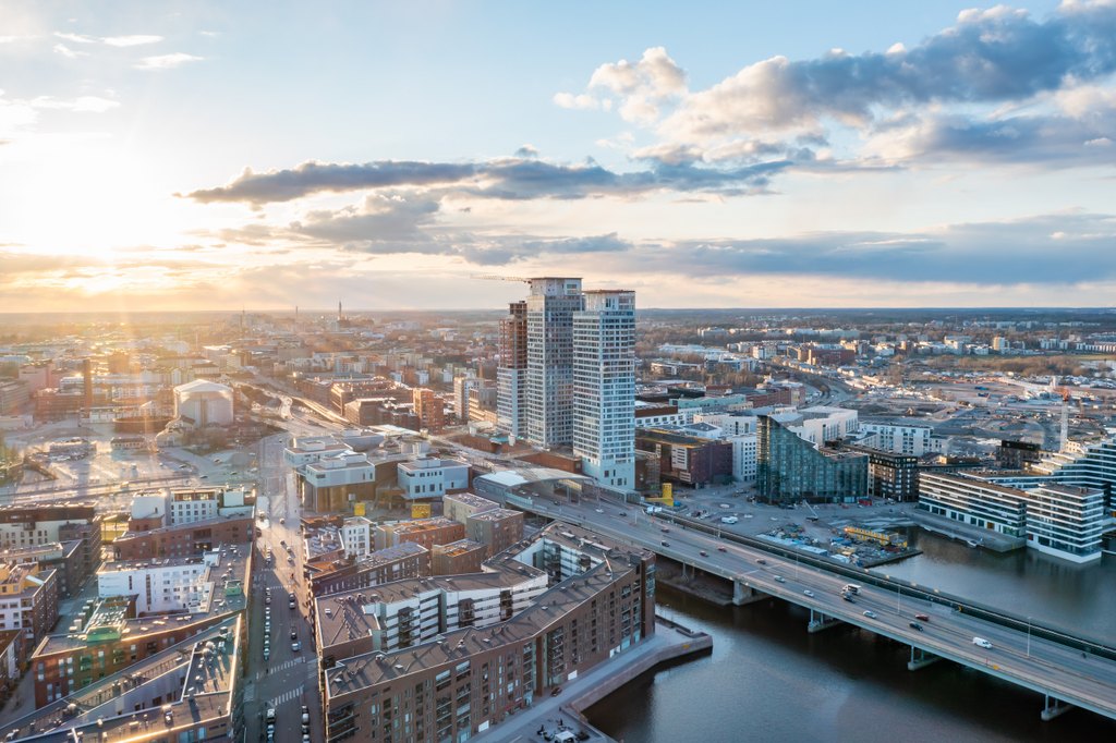 Aerial view from Helsinki