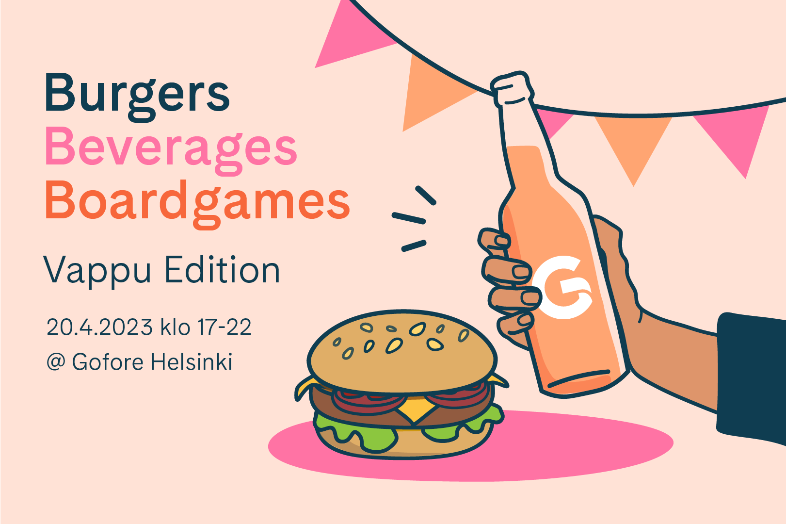 Avoimet ovet: Burgers, Beverages and Boardgames, Helsinki - Gofore