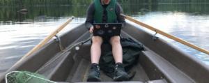 coding in a boat