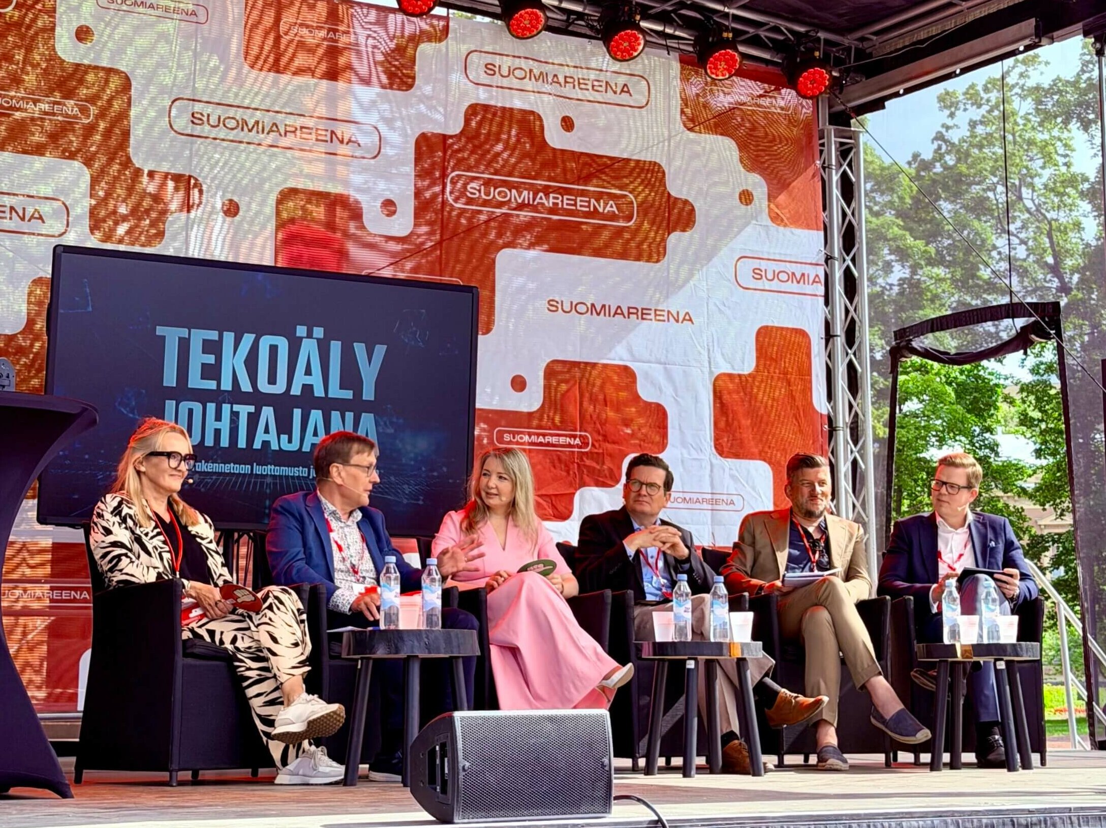 Panel discussion set up at SuomiAreena 2026