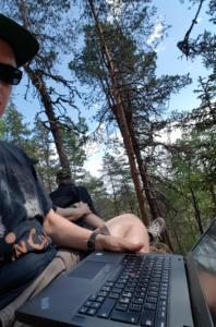 coding in the woods