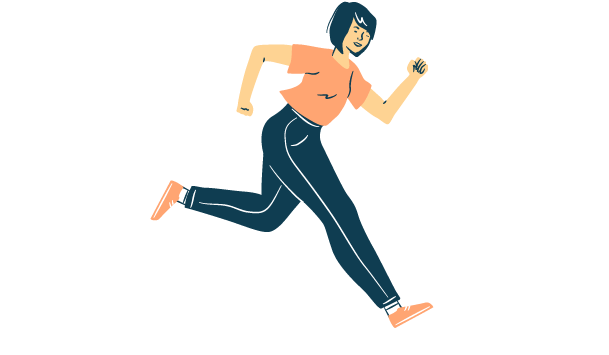 woman running